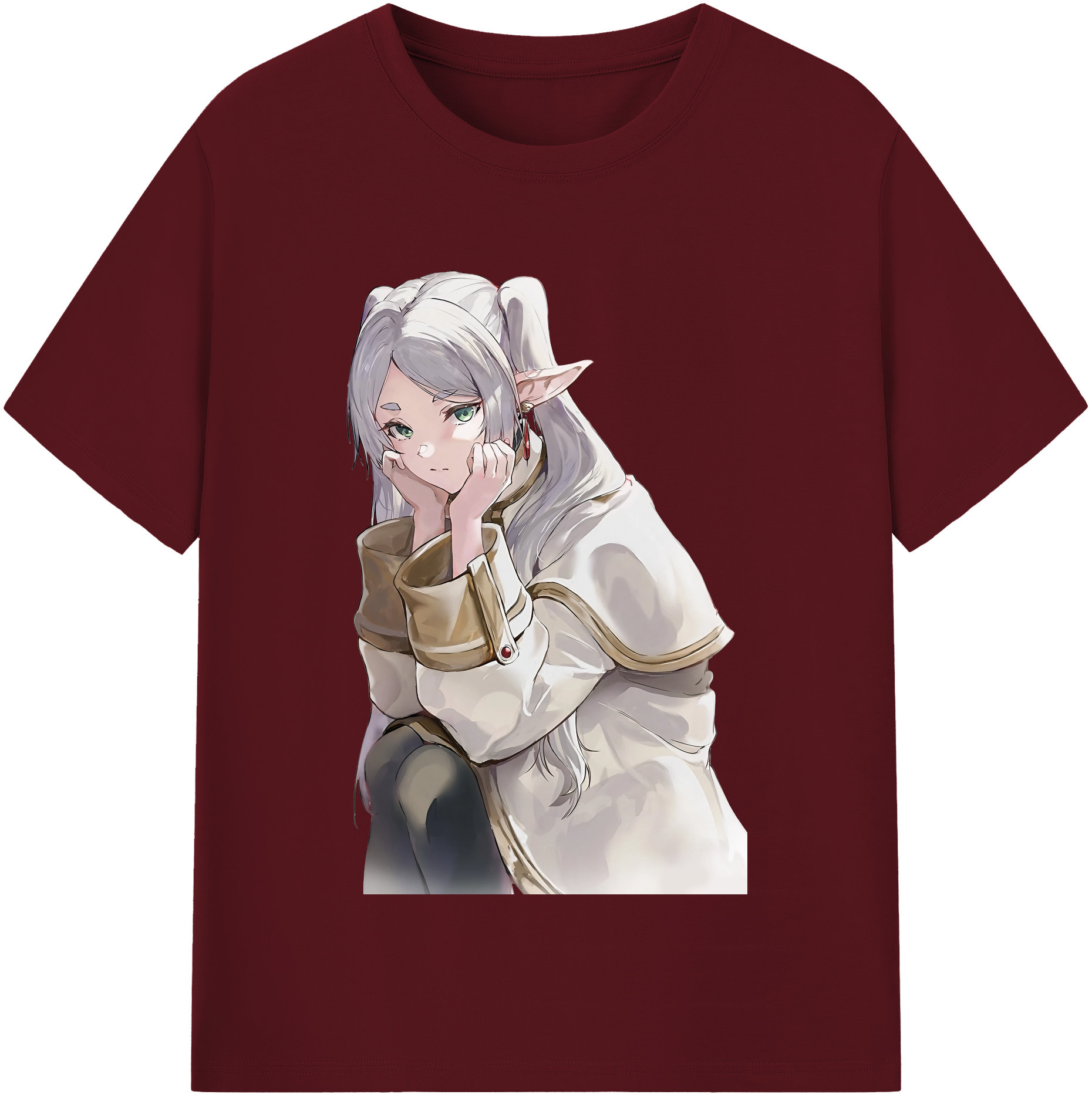 （画像用） 葬送のフリーレン Frieren 綿100％半袖Tシャツ（フロントプリント）